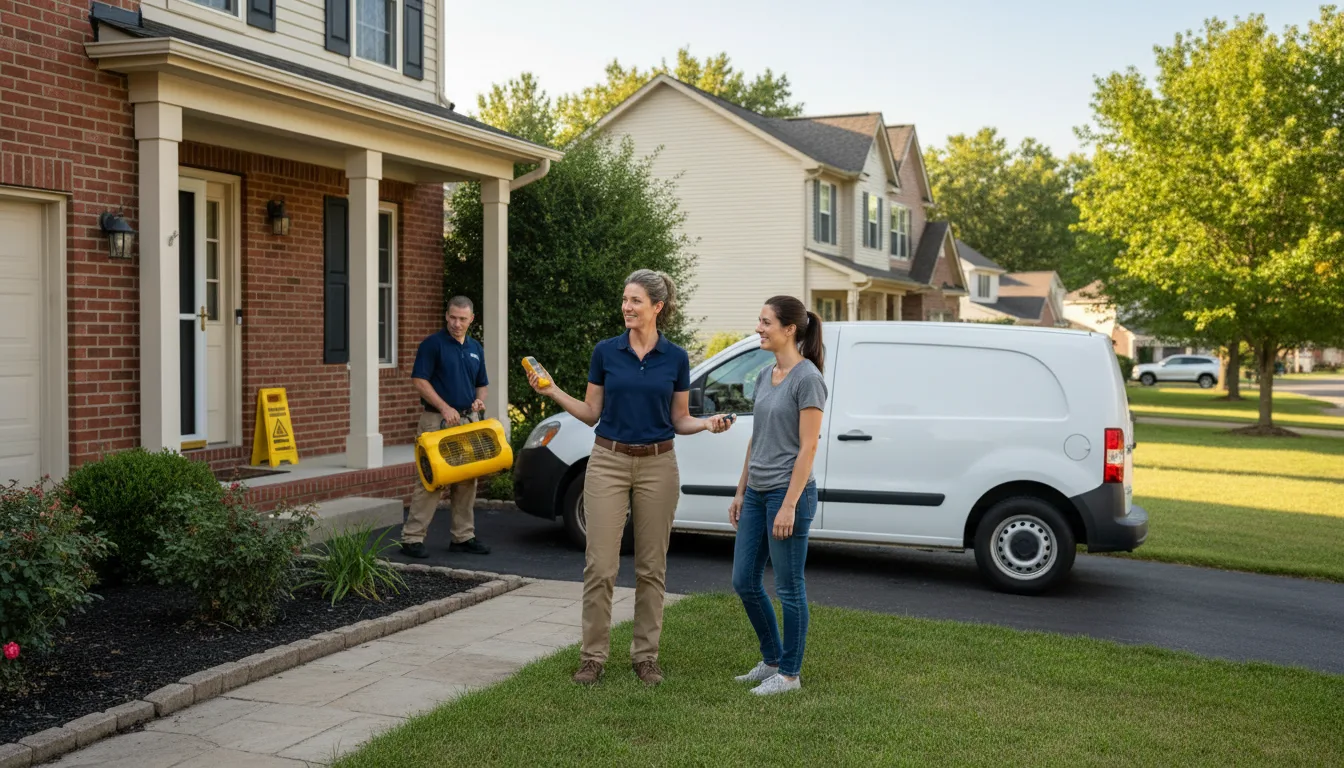 Water restoration image for Home Water Damage Repair in Iredell, TX